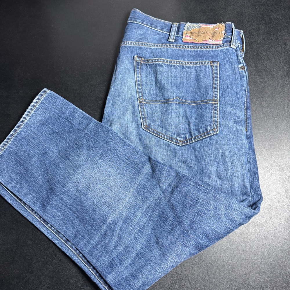 Denim &‎ Supply Ralph Lauren Jeans Mens 42/30 Blue Solid Slouch Fit Cotton
